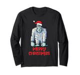 Christmas Funny Yeti Bigfoot abominable Snowman Monster Long Sleeve T-Shirt