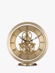 Acctim Millenden Skeleton Mantel Carriage Clock, 13cm, Gold