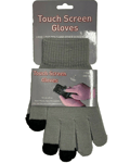 Ladies Womens Grey Touch Screen Winter Warm Gloves For Tablets ipads iPhone