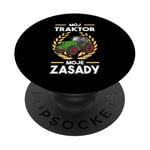 Farmers My Tractor My Rules Mój Traktor Mon Zasady Tractor PopSockets PopGrip Adhésif