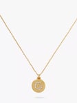 kate spade new york Mini Initial Pave Cubic Zirconia Pendant Necklace