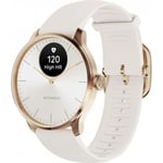 Withings Scanwatch Light -smartklocka, 37 mm, vit / roséguld