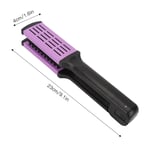 Double Brush Comb Soft Bristles Prevent Static Clamp Hair Brush Straightener Wi