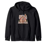 Gingerbread Cookies Christmas Baking Gingerbread House Zip Hoodie