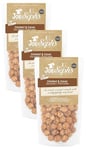 Joe & Sephs Vegan Coconut & Cocoa Popcorn Sharing Pouch, 1 x 80g Bag | Vegan | Handmade in UK | Suitable for Vegetarians | Gluten Free | Movie Night in - 1x 80g Bag (Pack of 3)