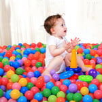 100/200pcs Colorful Plastic Ball Pit Balls Crush Proof Ocean Bal 200pcs