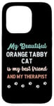 Coque pour iPhone 15 Pro Chat tigré orange pour maman, papa, propriétaire, amant, thérapeute et ami