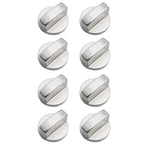 8 PCS Metal Silver Gas Stove Cooker Knobs Adapter Oven Switch N8H26778