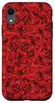 iPhone XR Romantic Red Roses Decor For Women - Cute Aesthetic Rose Case