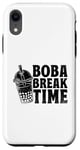 Coque pour iPhone XR Boba Break Time Thé au lait Bubble Tea Boba Pearl Lover