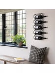 One.World Wall Mounted Wine Rack, 5 Bottles, Black