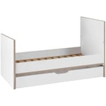 Tiroir de lit bébé 70x140 Lilo en bois blanc Galipette Blanc