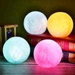 3d Led Moon Lamp Creative Light Girlfriend Kid Gift Night Yellow