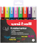 Uni-Ball 186208 – Bullet Tip Chalk Marker PWE 5 m – Pack of 8, 1.8 – 2.5 mm 8er