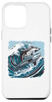 iPhone 15 Pro Max Opossum Riding Shark Kanagawa Wave Funny Possum Humor Case