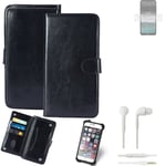 CASE FOR Nokia C21 FAUX LEATHER + EARPHONES PROTECTION WALLET BOOK FLIP MAGNET P