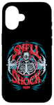 Coque pour iPhone 16 Squelette de choc de l'armée zombie