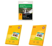 KODAK Remanufactured HP 303 XL Black & Tri-colour Ink Cartridges Multipack & Photo Paper Bundle - 50 Sheets, 2 Packs, Black,Black & Tri-colour,Tri-colour