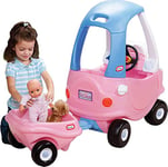 Little Tikes Princess Cozy Coupe Trailer - For Toys & Dolls - Durable Build for Indoor & Outdoor Play