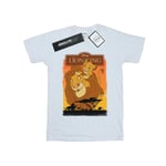 Disney Mens The Lion King Simba And Mufasa T-Shirt (White) Cotton - Size 2XL