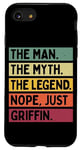 iPhone SE (2020) / 7 / 8 The Man The Myth The Legend NOPE Just Griffin Funny Quote Case