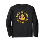 Cute Yellow Rubber Ducky Little Bath Toy Duck Long Sleeve T-Shirt