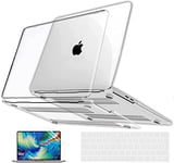 GVTECH Coque Compatible avec MacBook Pro 13 M1 M2 A2338 A2289 A2251 A2159 A1989 A1706 (2016-2022), Etui en Plastique Rigide, Protecteur d'écran et Housse de Clavier Compatible Con Pro 13, Transparent