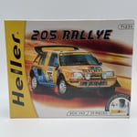 MAQUETTE  HELLER - PEUGEOT 205 RALLYE ( Paris Dakar ) ECHELLE 1/43