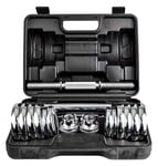 Shengluu Weights Dumbbells Sets Women Electroplating Dumbbell Adjustable Barbell Set Men's Fitness Equipment With Storage Box Dumbbell Weights (Size : 20kg(44lb))