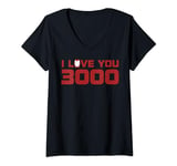 Marvel Avengers Endgame I Love You 3000 Iron Man Quote C1 V-Neck T-Shirt