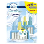 Febreze 3Volution ZERO% Recharges Diffuseur Parfum Maison Électrique Linge Frais (2 x 20ml), Désodorisant Smart Programming avec 3 Parfums En Alternance, Élimination Des Odeurs Maison