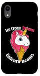 iPhone XR Ice Cream Dreams Unicorn Beams Sweets Magical Treat Case