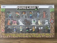 Minecraft Nano Metalfigs Die-Cast 20x Figure Set - Jada Mojang - Brand New