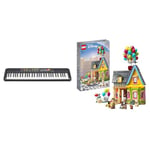 Yamaha PSR-F52 Digital Keyboard,Compact digital keyboard for beginners with 61 keys, 144 instrument voices & LEGO 43217 Disney and Pixar ‘Up’ House​ Buildable Toy with Balloons, Carl, Russell