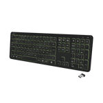 LogiLink Keyboard, Wireless, Windows, 7 color backlight, black