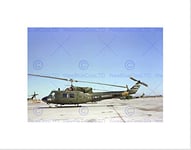 Wee Blue Coo MILITARY AIR CRAFT CHOPPER MARINE BELL UH1N HUEY HELICOPTER ART PRINT B12X7607