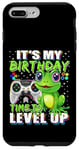 Coque pour iPhone 7 Plus/8 Plus It's My Birthday Frog Time to Level Up Jeu vidéo