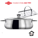 INOXRIV Superchef Set 3 Pièces Casserole Grille Ovale Rôti Poisson Cuites Made I