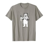 Bear Fisher Holding its Latest Catch, Angler Angling Fishing T-Shirt