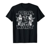 Star Wars Darth Vader & Stormtroopers Outline T-Shirt