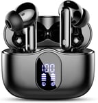 Wireless Earbuds, Bluetooth 5.3 Headphones In Ear with 4 ENC Noise Cancelling Mic, Btootos New Bluetooth Earbuds Mini Deep Bass Stereo Sound, 36H Playtime LED Display Wireless Earphones IP7 Waterproof