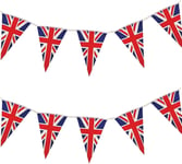 65ft Union Jack Bunting 40Flags Triangle Kings Birthday Royal Street Party Decor