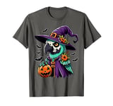 Scary Halloween Parrot Witch Hat Costume Spooky Season T-Shirt