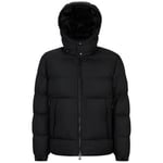 Manteau BOSS  DOUDOUNE À CAPUCHE  EN TISSU DÉPERLANT MATELASSÉ NOIRE C