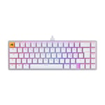 Glorious GMMK 2 Compact 65% mekanisk tastatur - Glorious Fox Linear, hvid