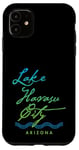 Coque pour iPhone 11 Design typographique Lake Havasu City Arizona