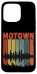 Coque pour iPhone 15 Pro Max Motown Vintage Inspired Detroit City Skyline 50s 60s 70s