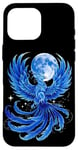 Coque pour iPhone 16 Pro Max Phoenix glacé pleine lune oiseau Phoenix oiseau