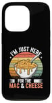 Coque pour iPhone 13 Pro Je suis juste là pour le Mac and Cheese Retro