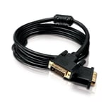 HDSupply DC130-030 DVI-D Dual Link Cable (DVI-D Connector (24 + 1) - DVI-D Connector (24 + 1)), Gold Contacts, 3 m, Black